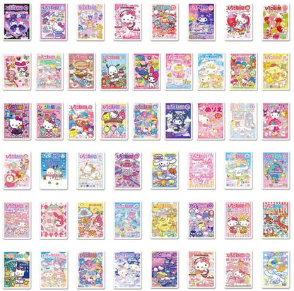 Random 10pcs Sanrio DIY Diary Stickers (Can't Be Comstomized)