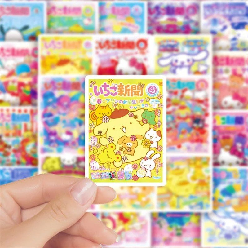 Random 10pcs Sanrio DIY Diary Stickers (Can't Be Comstomized)