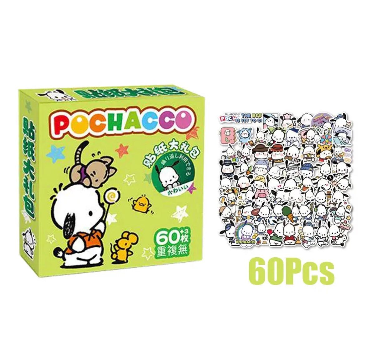 60pcs Sanrio Stickers