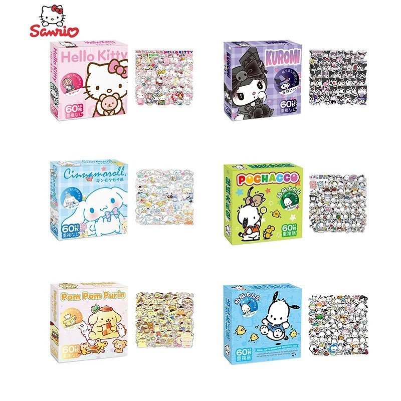 60pcs Sanrio Stickers