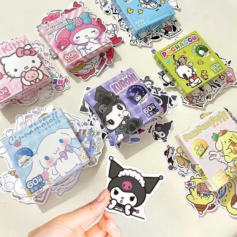 60pcs Sanrio Stickers