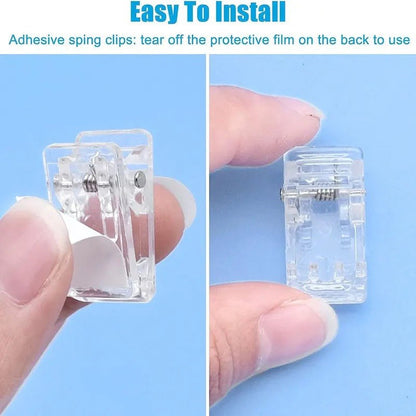 Self Adhesive Clear Clips