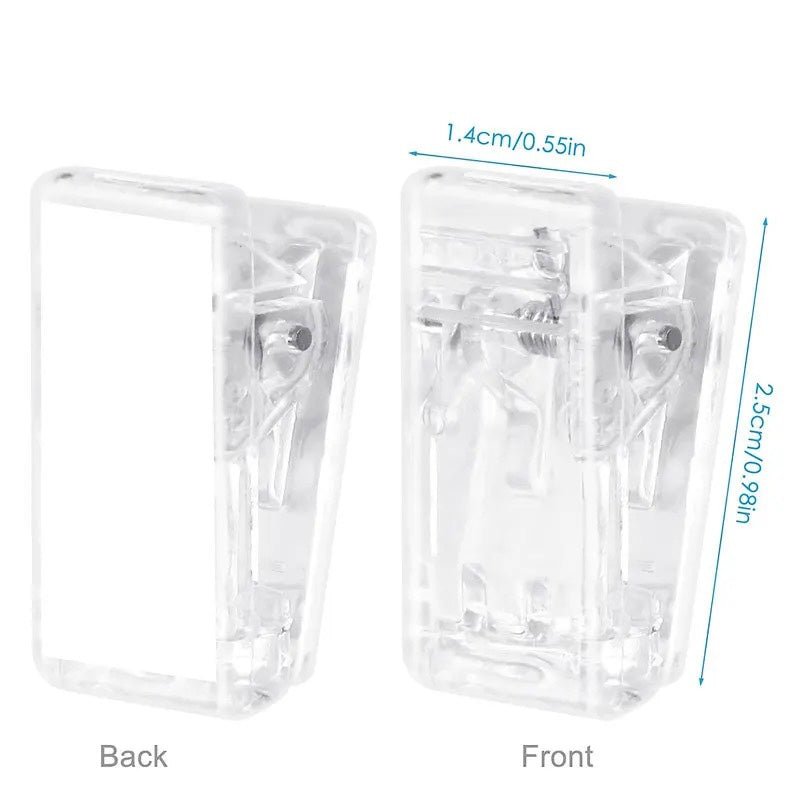 Self Adhesive Clear Clips